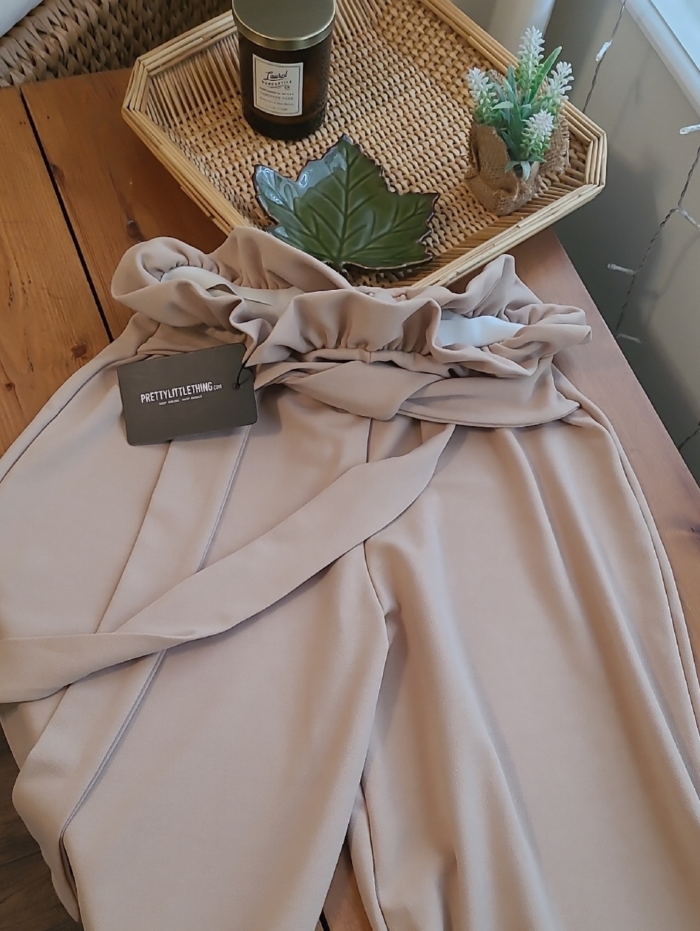 Paper Bag Waist Dress Pants